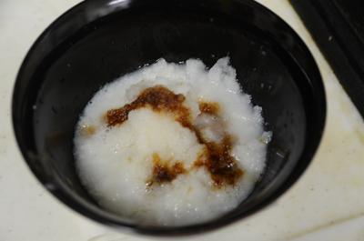 [画像がありません]野菜とちくわの天ぷら、とろろ、焼き魚はサバ（9月6日）