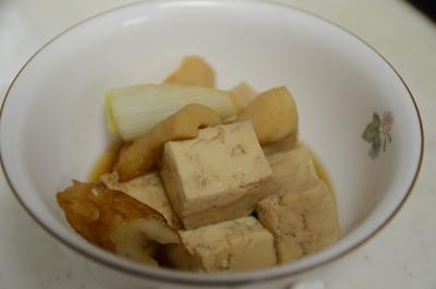 [画像がありません]青唐辛子焼き、ポテトサラダ、豆腐とちくわの煮物（9月14日）