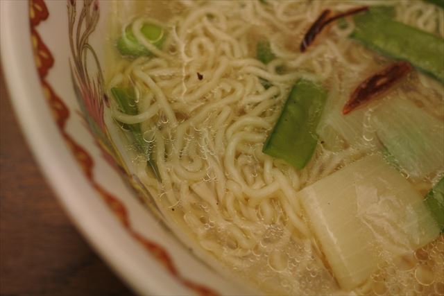 [画像がありません]夜食は、夫が作ってくれた塩ラーメン（2月5日）