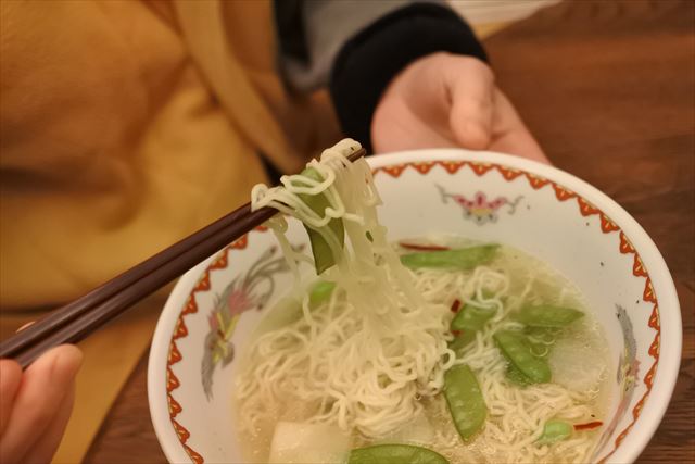 [画像がありません]夜食は、夫が作ってくれた塩ラーメン（2月5日）