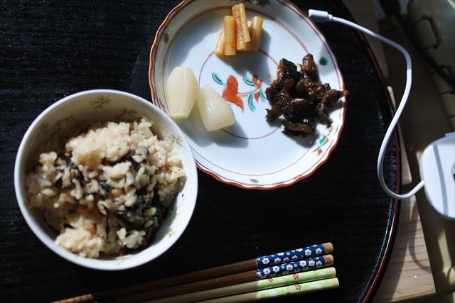 [画像がありません]蟹カマとえびと干し芋の天ぷら（3月28日）