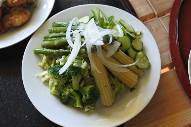 [画像がありません]鶏のから揚げとサラダで夕食にしました（6月17日）