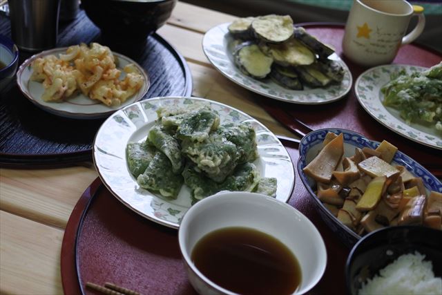 [画像がありません]野菜の天ぷらをたくさん作りました（6月22日）