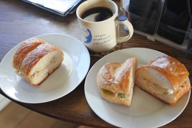 [画像がありません]今日の朝食。サンドイッチとコーヒー！（6月26日）