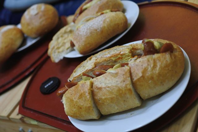 [画像がありません]自家製パンで作ったサンドイッチ（5月6日）