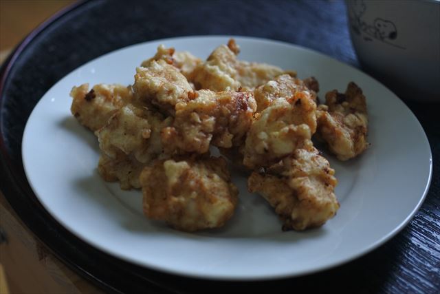 [画像がありません]鶏のささみの天ぷらとかき揚げ（8月22日）