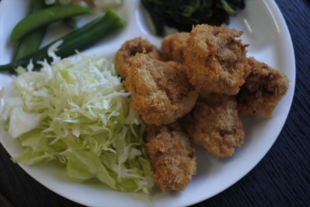 [画像がありません]鶏のから揚げ、玉ねぎの天ぷら（12月6日）