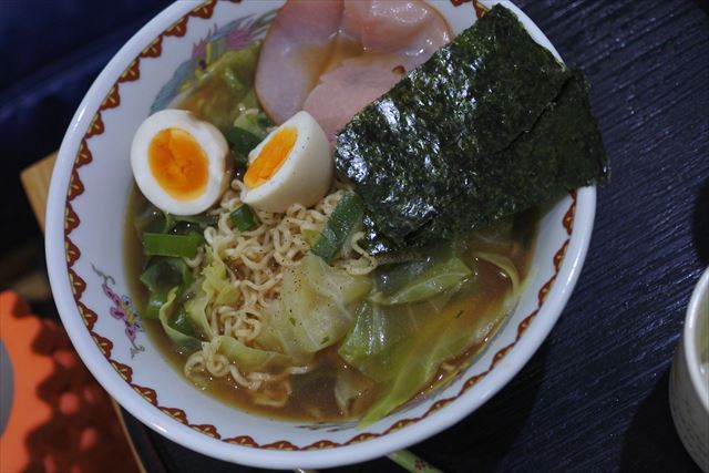 [画像がありません]夜食に作った渾身のラーメン（4月7日）