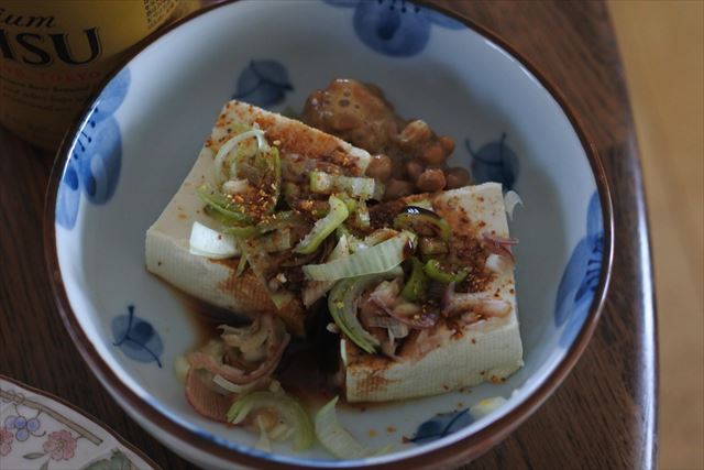 [画像がありません]筍、じゃがいも、豆腐。ヘルシーな夕食です（4月14日）