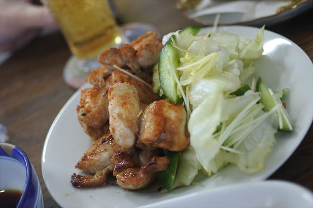 [画像がありません]鶏の照り焼きと葡萄の芽の天ぷら（5月2日）