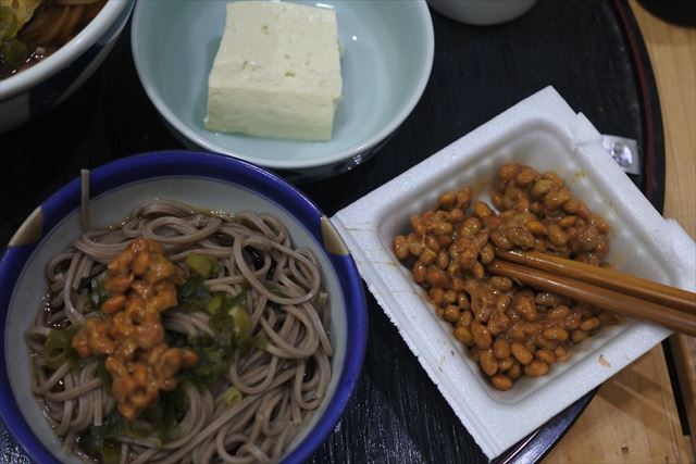 [画像がありません]夜食に納豆そば（5月8日）