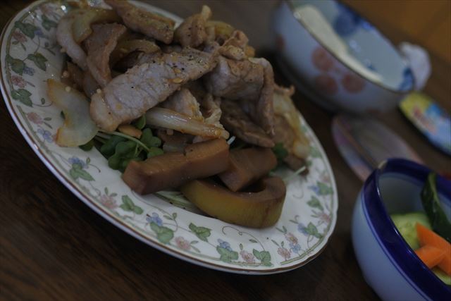 [画像がありません]豚肉と筍の炒め物（6月14日）